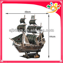 3D Papier DIY Puzzle Puzzle Blackbeards Schiff die Königin Anne&#39;s Rache Modell Puzzle Spiel